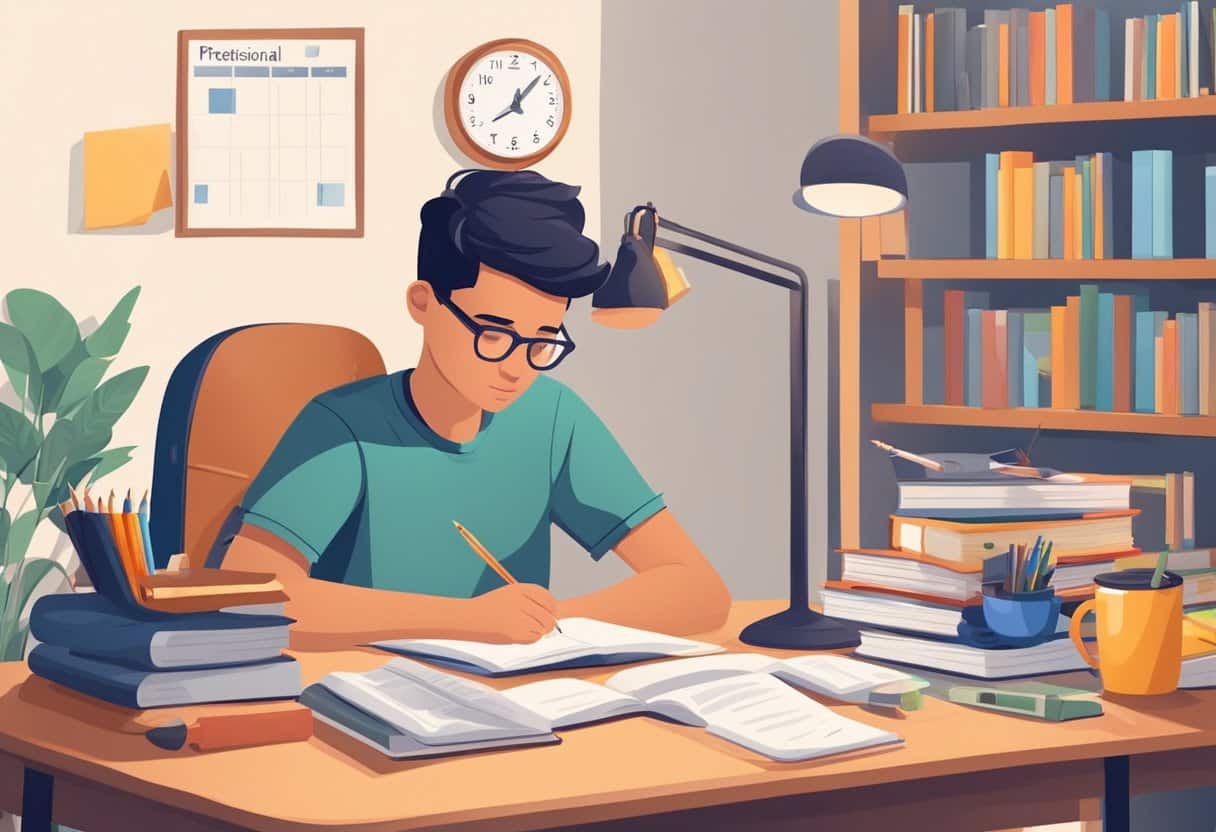 Creating a Balanced Homework and Extracurricular Schedule: Tips for Effective Time Management homework and extracurricular, time LearningMole A student sits at a desk, surrounded by textbooks and sports equipment. A calendar on the wall shows a balanced schedule of study and activities