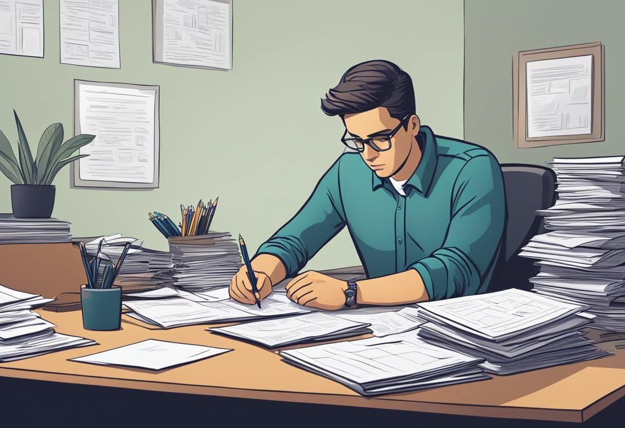 Convergent Thinking: Focusing on Optimal Solutions Convergent Thinking LearningMole A person sits at a desk, surrounded by papers and pens, deep in thought. Their focused expression suggests they are narrowing down options to find the best solution