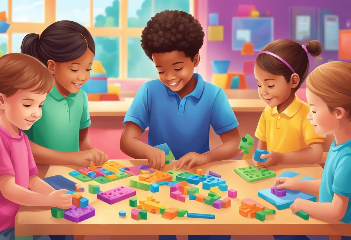 Engaging Activities for Brainy Youngsters: Fun Ways to Make Kids Think Harder and Smarter Brainy Youngsters, children LearningMole Children engaging in hands-on learning activities, solving puzzles, and experimenting with educational tools in a colorful classroom setting