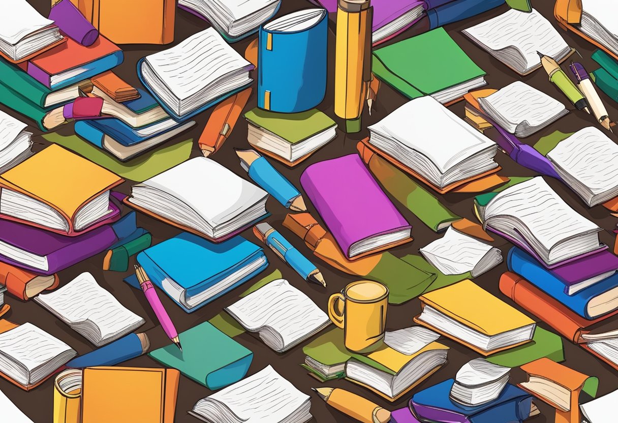 Understanding Different Learning Styles to Enhance Homework Effectiveness learning style, homework LearningMole A diverse group of books, pens, and paper arranged in a colorful and inviting manner, representing the importance of reading and writing activities for literacy development