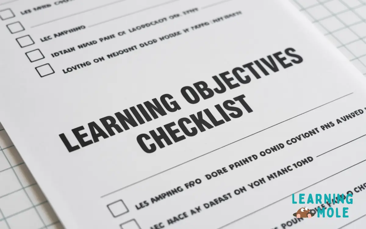 Learning Objectives Checklist: Crafting Effective Educational Goals