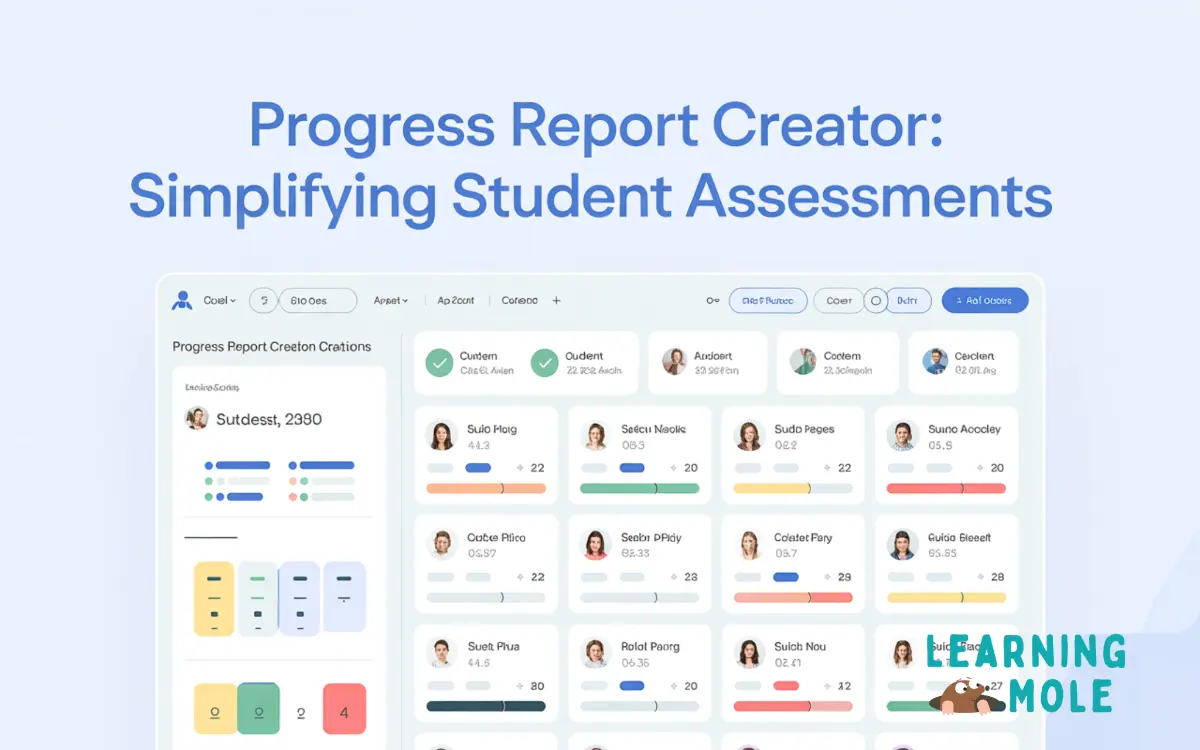 Progress Report Creator: Simplifying Student Assessments