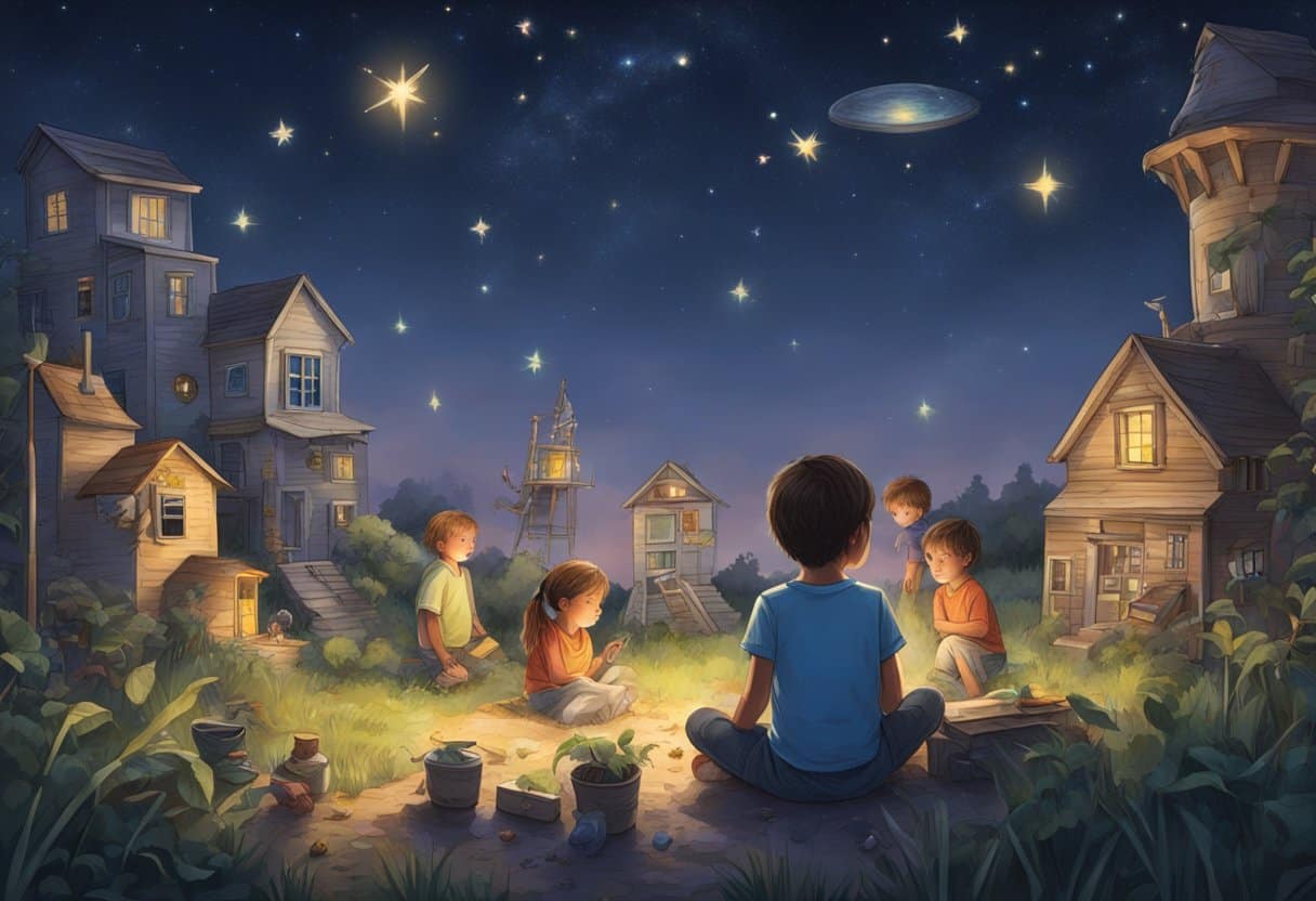 Activities that Make Kids Wonder and Ponder: Engaging Young Minds wonder, child LearningMole Children gazing at stars, examining bugs, and building elaborate structures out of everyday objects