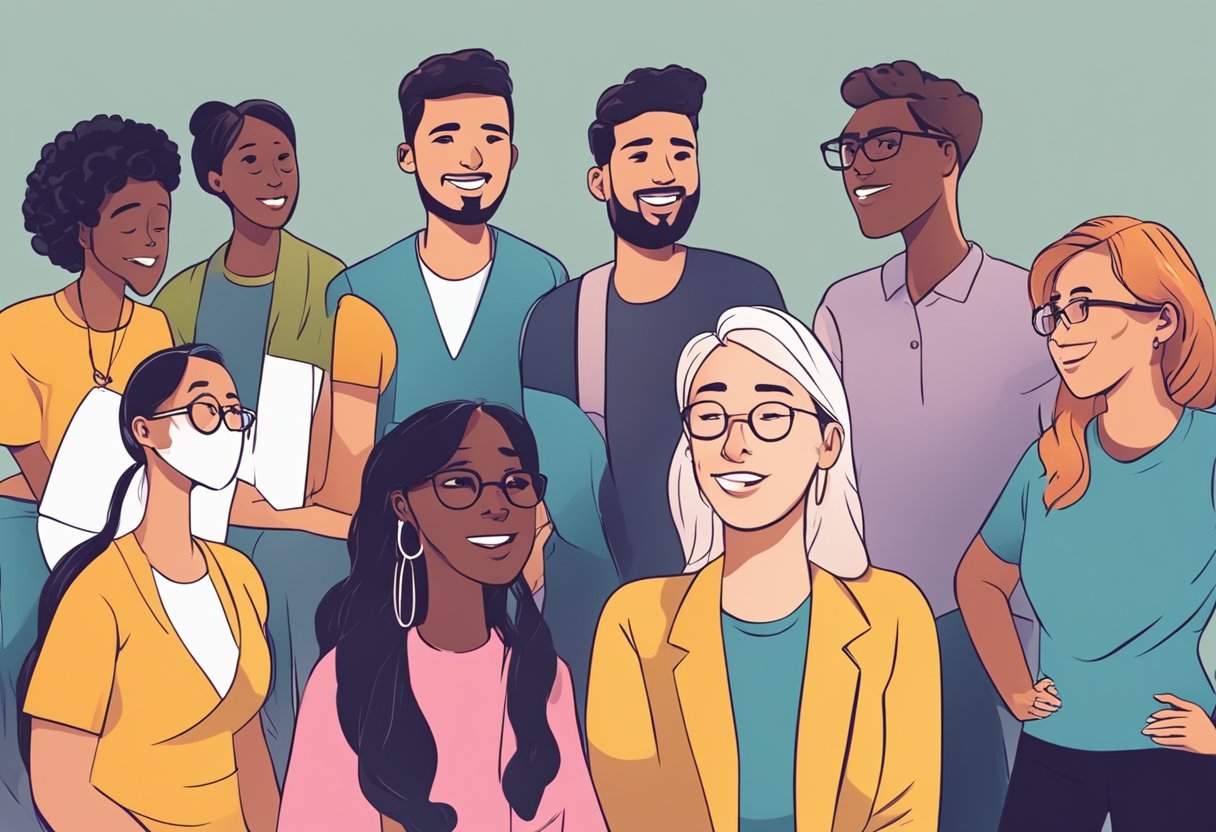 Giving and Receiving Feedback: A Skill for Young Minds to Foster Growth and Communication FEEDBACK LearningMole A group of diverse individuals engage in a feedback session, displaying various emotions and expressions as they communicate with each other