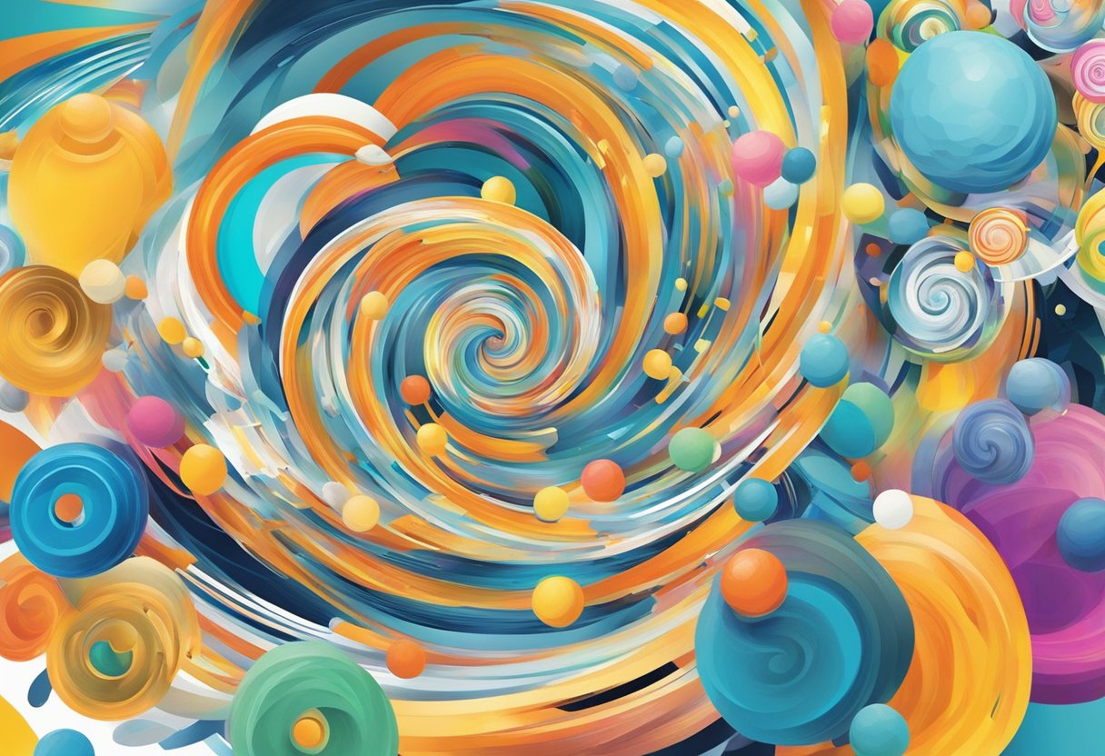 Mixing Subjects to Boost Thinking Skills: A Multi-Disciplinary Approach for Enhanced Cognition Thinking Skills, thinking LearningMole Various subjects, represented by objects, swirl together in a dynamic mix, sparking bright ideas and critical thinking