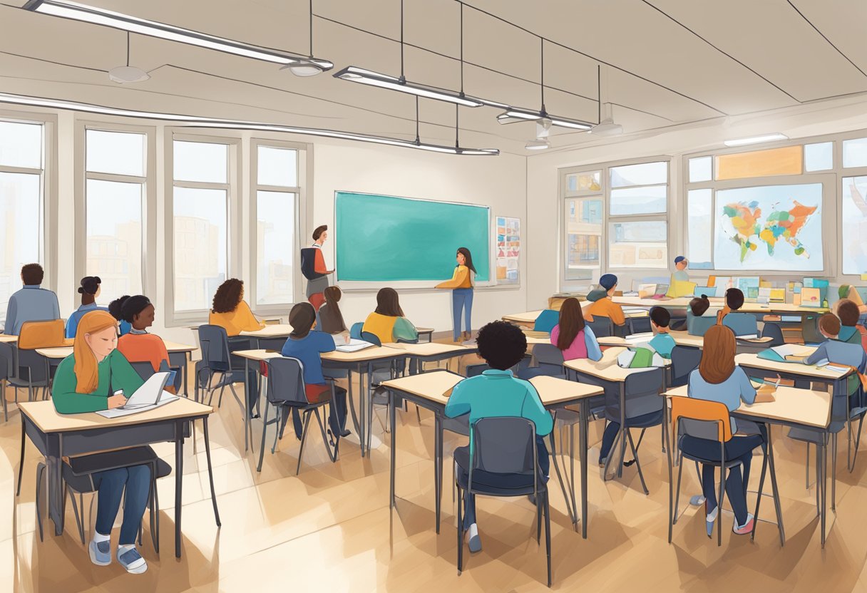 Assessing Student Learning Through Art and Creative Projects: Measuring Creativity and Understanding creative project, creativity, artwork, assessment LearningMole A classroom filled with various art and creative projects, with students actively engaging in the assessment process