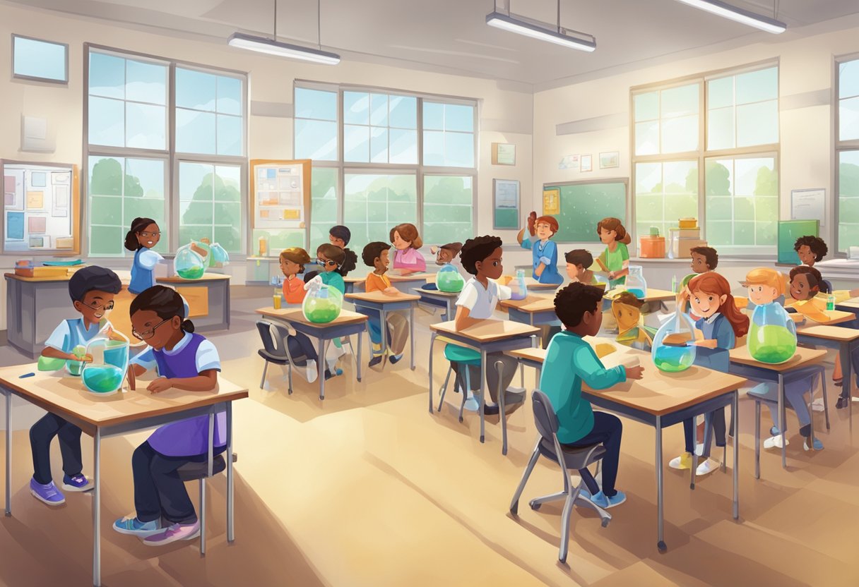 Assessing Student Learning Through Science Experiments and Labs: Effective Strategies for Educators Science experiment,science LearningMole A classroom filled with science experiment equipment and lab materials, with students engaged in hands-on learning activities