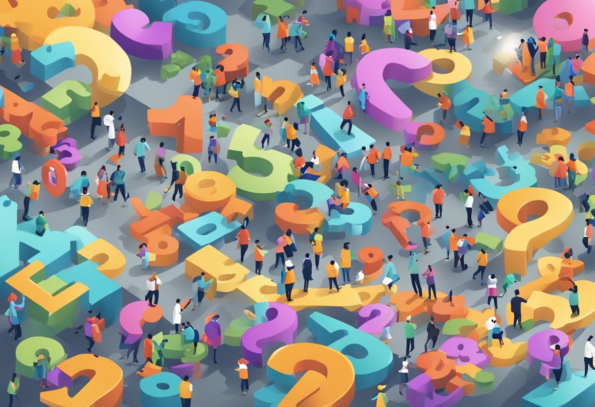 Quick Maths Challenges for Busy Brains: Engage Your Mind in Minutes Maths Challenges, Maths LearningMole Colorful numbers and symbols float above a busy city, with people rushing below. Equations and puzzles fill the air, challenging busy brains