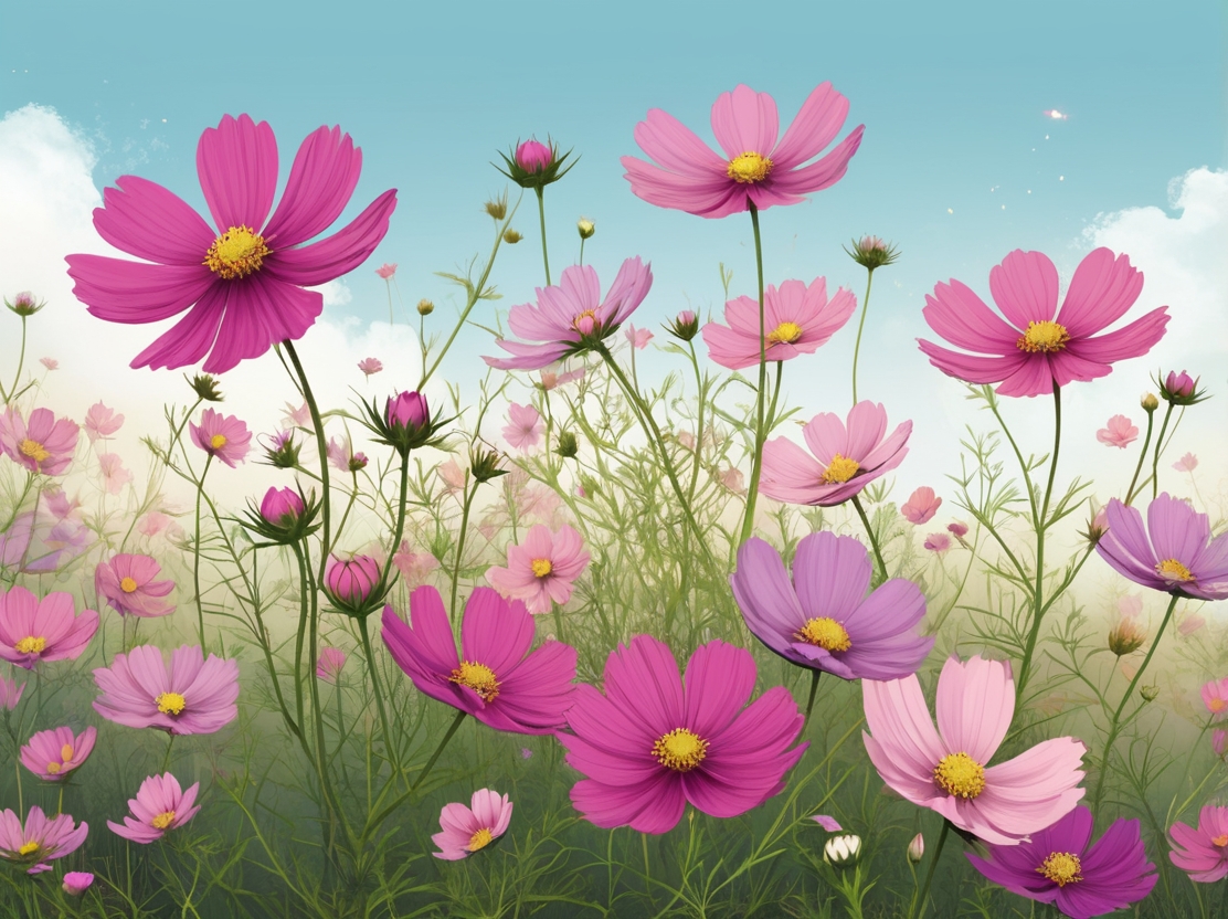 Cosmos Flowers