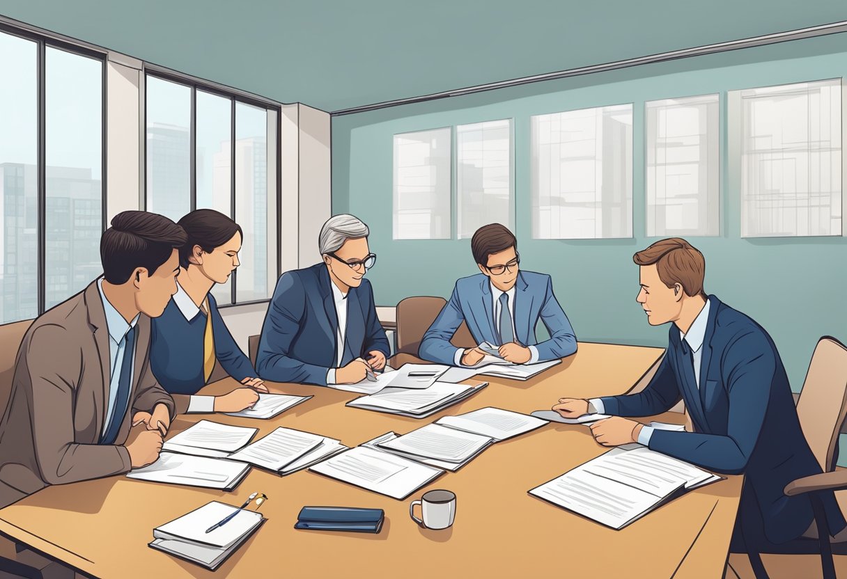 Collaborating with Teachers to Support Homework Accommodations: Enhancing Student Success Homework accommodation, Homework LearningMole Teachers and policymakers discuss homework accommodations in a meeting room with legal documents and educational materials on the table