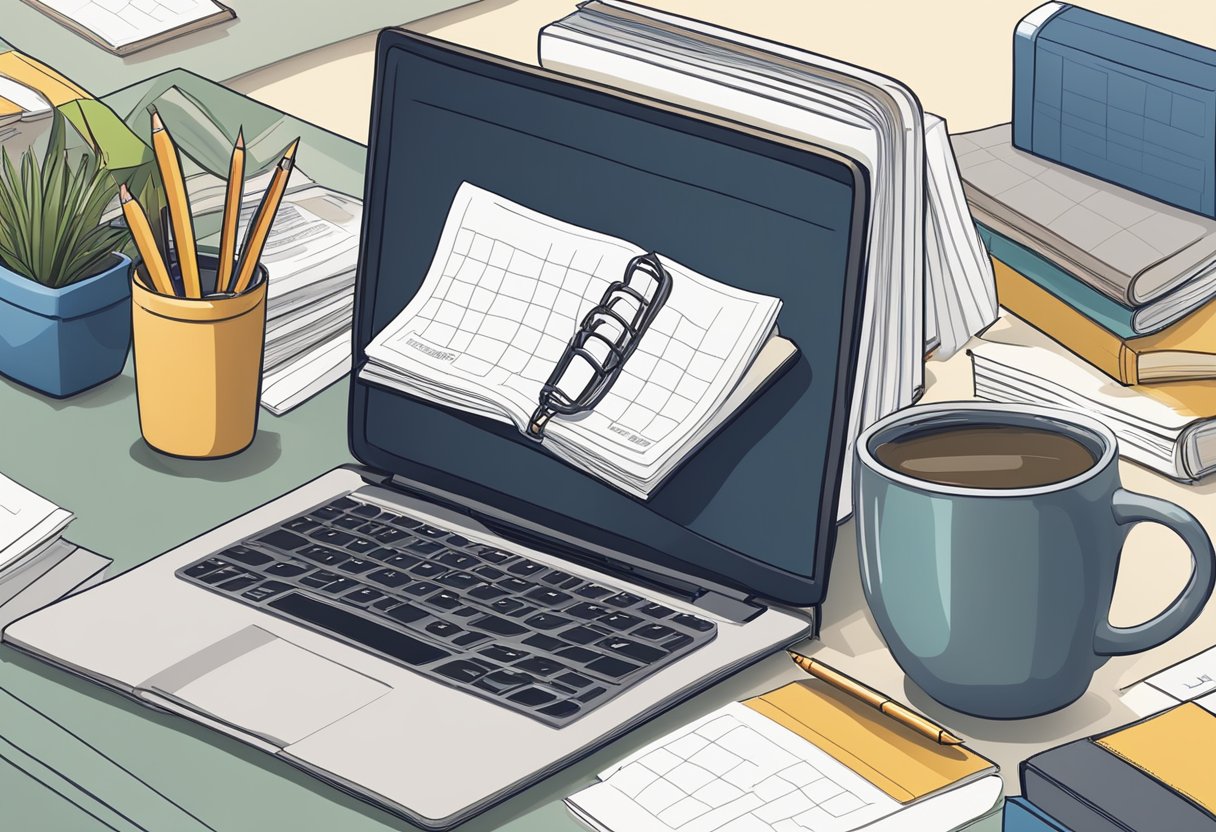 The Role of Homework in Developing Responsibility: An Effective Guide for Parents and Educators Homework LearningMole A cluttered desk with open textbooks, notebooks, and a laptop. A calendar with due dates. A focused atmosphere with a sense of responsibility and independence