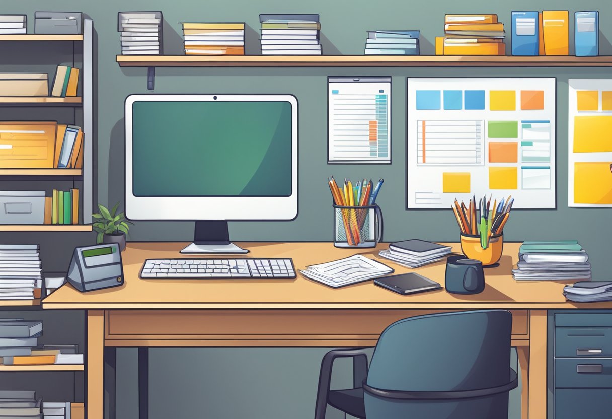 The Importance of Providing Appropriate Resources and Materials for Effective Learning Environments Resources LearningMole A desk with organized files, a calculator, and a budget spreadsheet. Shelves stocked with necessary supplies. A well-maintained office space with efficient use of resources