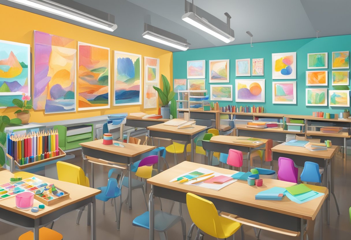 Educational Art Resources for Primary Teachers: Nurturing Creativity in the Classroom Educational Art Resources,art resources,resources,primary education LearningMole A classroom setting with colorful art supplies, easels, and student artwork displayed on the walls