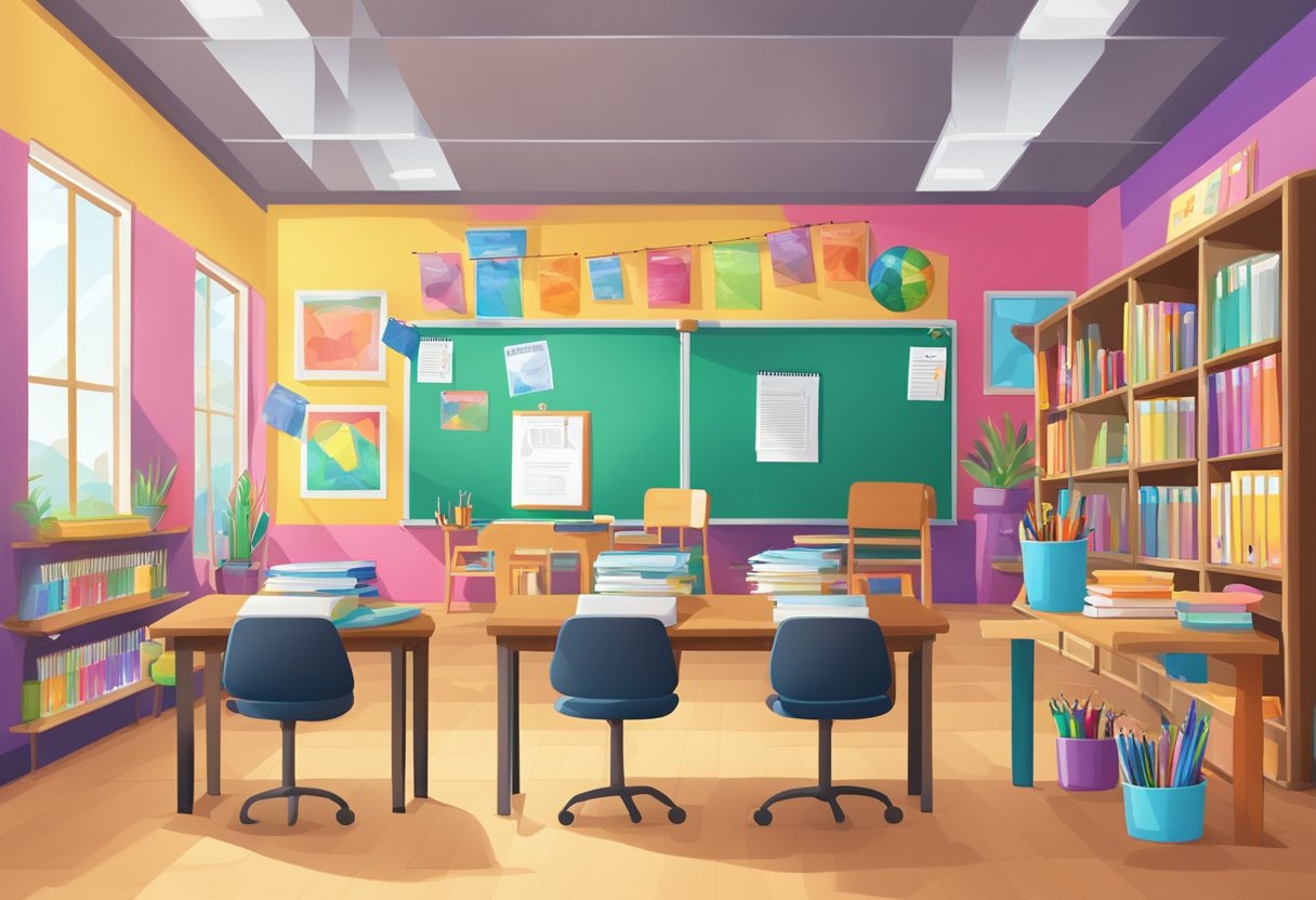 Educational Art Resources for Primary Teachers: Nurturing Creativity in the Classroom Educational Art Resources,art resources,resources,primary education LearningMole A colorful classroom with shelves of art supplies, posters of educational resources, and a bulletin board displaying frequently asked questions