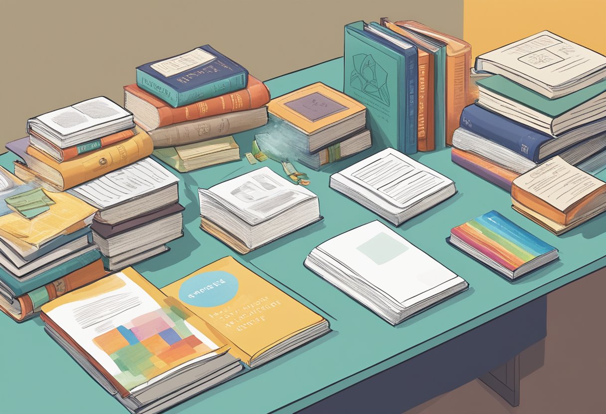 Educational Resource Toolkit for Supporting Primary Parents Educational Resource,Toolkit,Primary LearningMole A diverse array of educational materials, including books, pamphlets, and digital resources, displayed on a table surrounded by engaged parents and community members