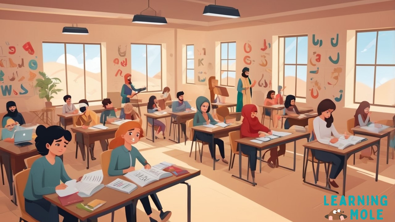 Arabic Alphabet,student,learning platform LearningMole