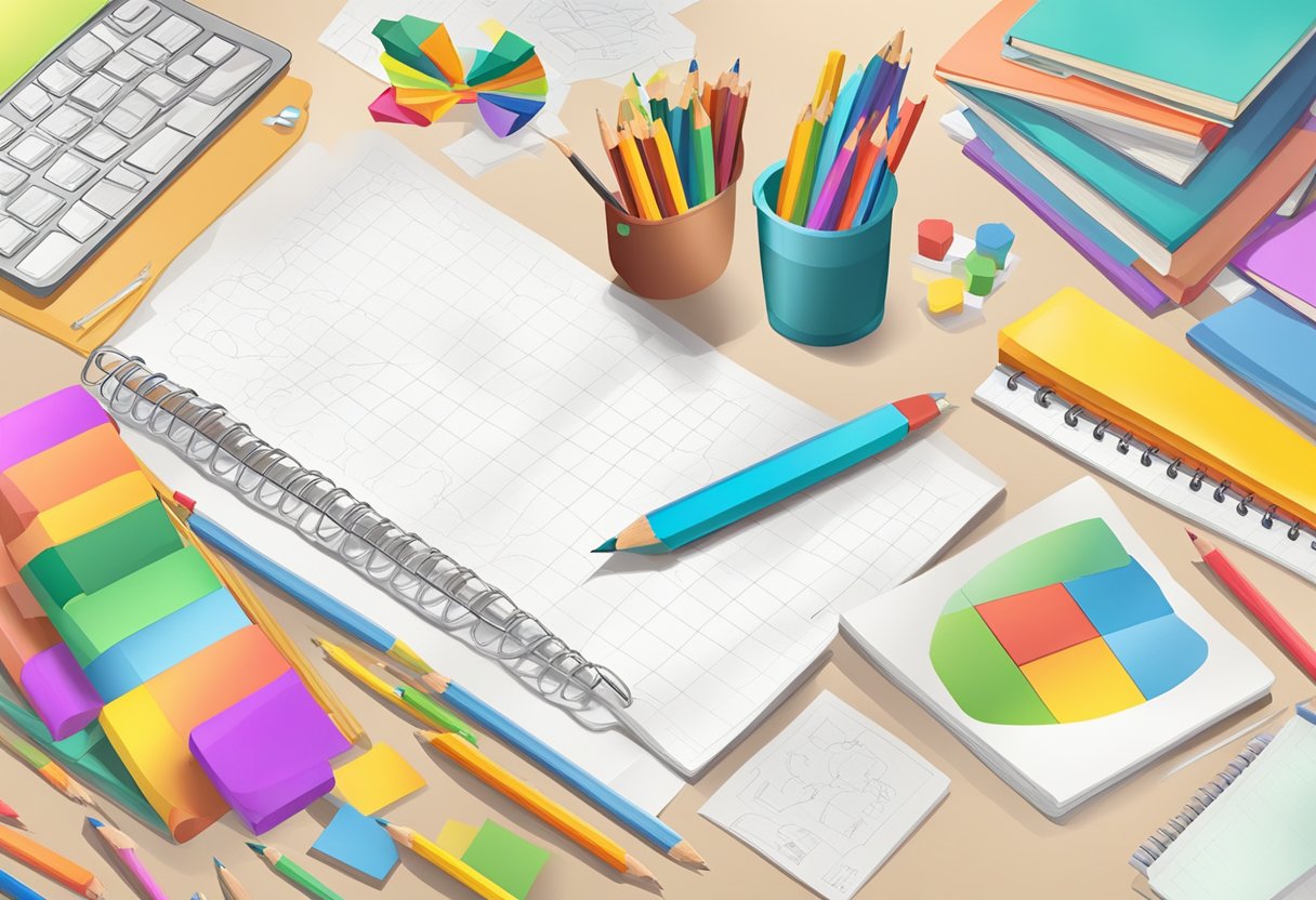 Primary School Worksheets for Boosting Classroom Learning School worksheets,worksheet LearningMole School worksheets: Colorful worksheets spread out on a teacher's desk, with pencils and erasers nearby