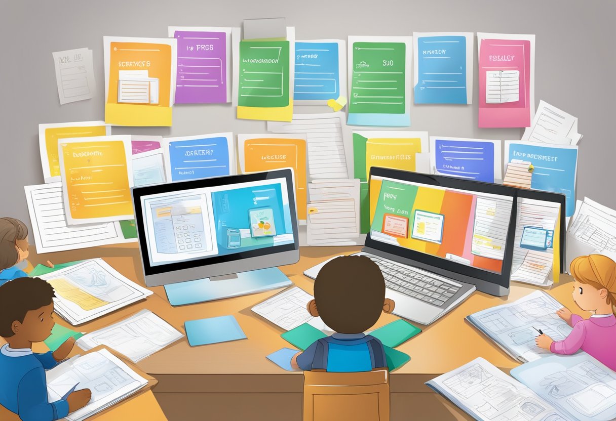 Primary School Worksheets for Boosting Classroom Learning School worksheets,worksheet LearningMole School worksheets: A diverse group of colorful, engaging primary school worksheets displayed on a computer screen, with a teacher's approval stamp visible