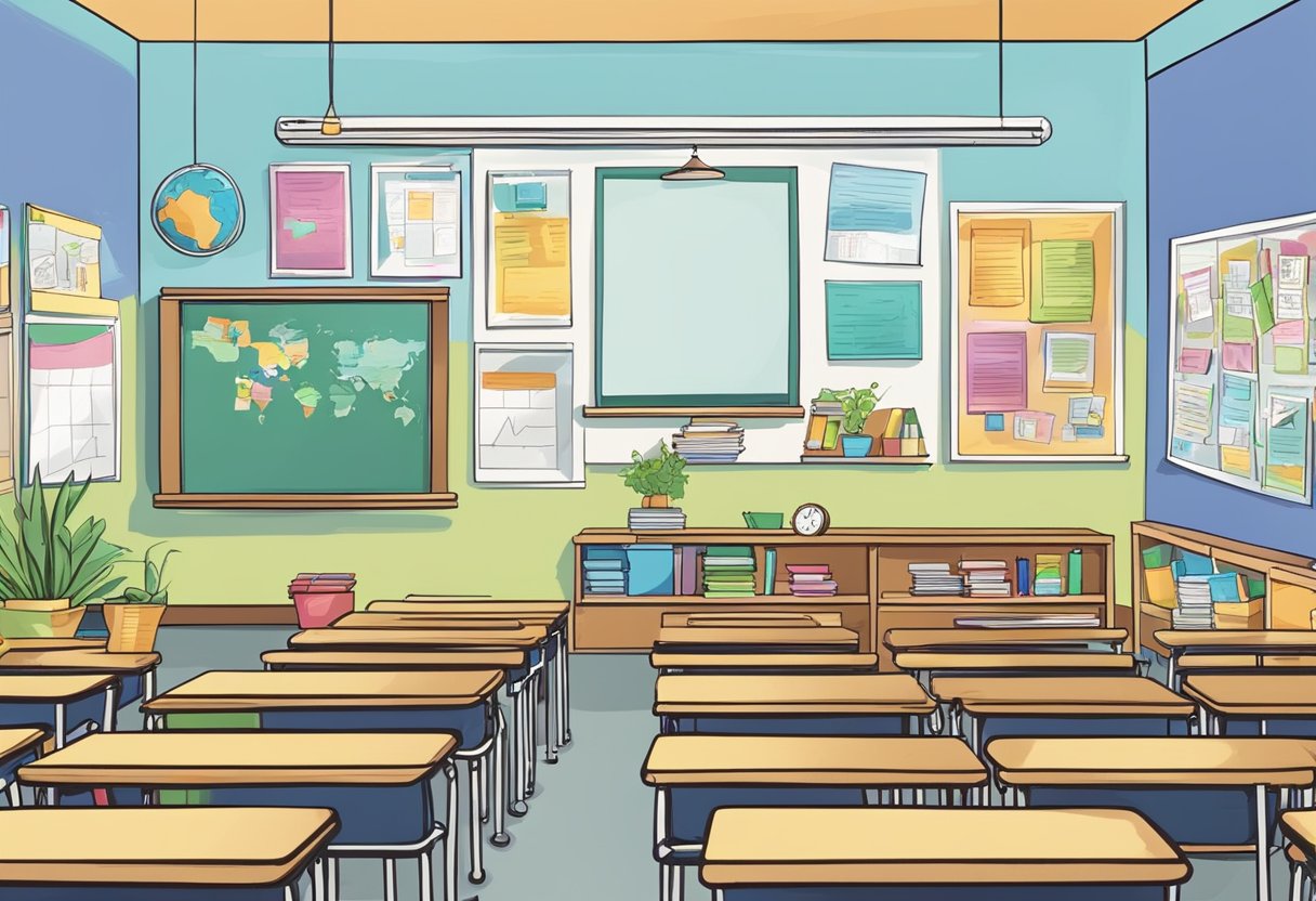 Free Printable Educational Resources: Top Activities educational resources,printable resources,resources LearningMole A classroom adorned with colorful educational posters and charts, featuring free printable resources on various subjects (Free Printable Educational Resources)