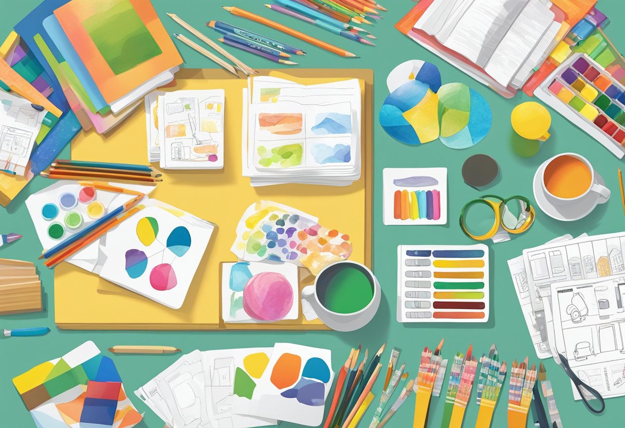 Primary Education Activity Packs: Fun Learning Resources Activity Pack LearningMole A colorful array of educational activity packs and resources spread out on a table, including worksheets, flashcards, and art supplies (Activity Pack)