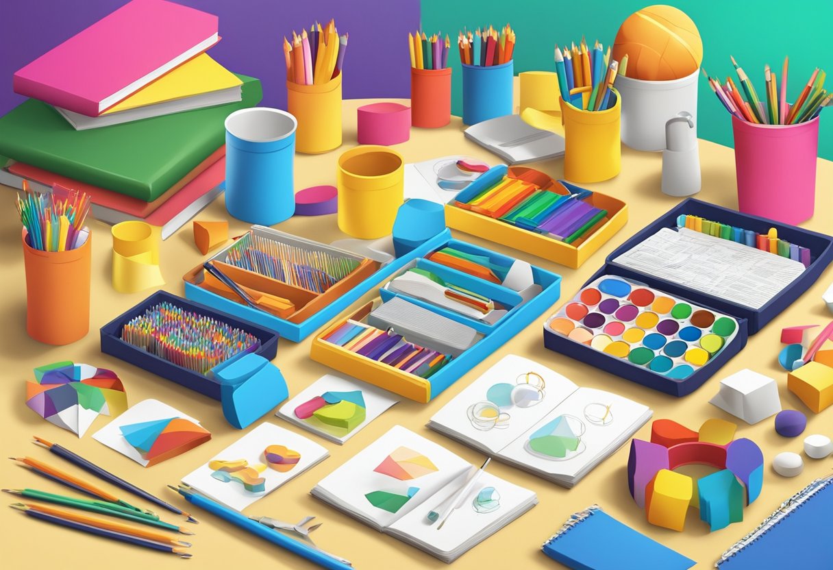 Primary Education Activity Packs: Fun Learning Resources Activity Pack LearningMole A colorful assortment of educational activity packs arranged on a table, with various materials and tools for young learners to engage with (Activity Pack)