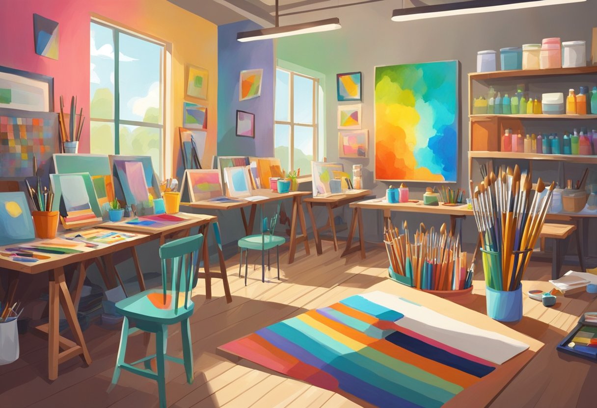 Teaching Drawing and Painting: Year-Round Lesson Plans Teaching Drawing,Art education,drawing and painting,art lesson,Drawing Exercises LearningMole The art room is filled with colorful supplies, easels, and workstations. Paintbrushes and palettes are neatly arranged, while drawings and paintings adorn the walls