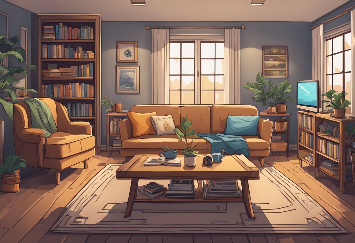 Exploring New Trends in Puzzles and Games Education Puzzles and Games,education LearningMole A cozy living room with a vintage puzzle on a coffee table, surrounded by modern gaming consoles and educational books