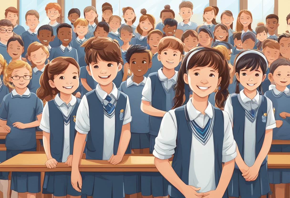 Comprehensive Guide to Public Speaking and Presentation for Primary Students public speaking,presentation LearningMole A group of primary students stand confidently in front of an audience, speaking and presenting with enthusiasm and skill