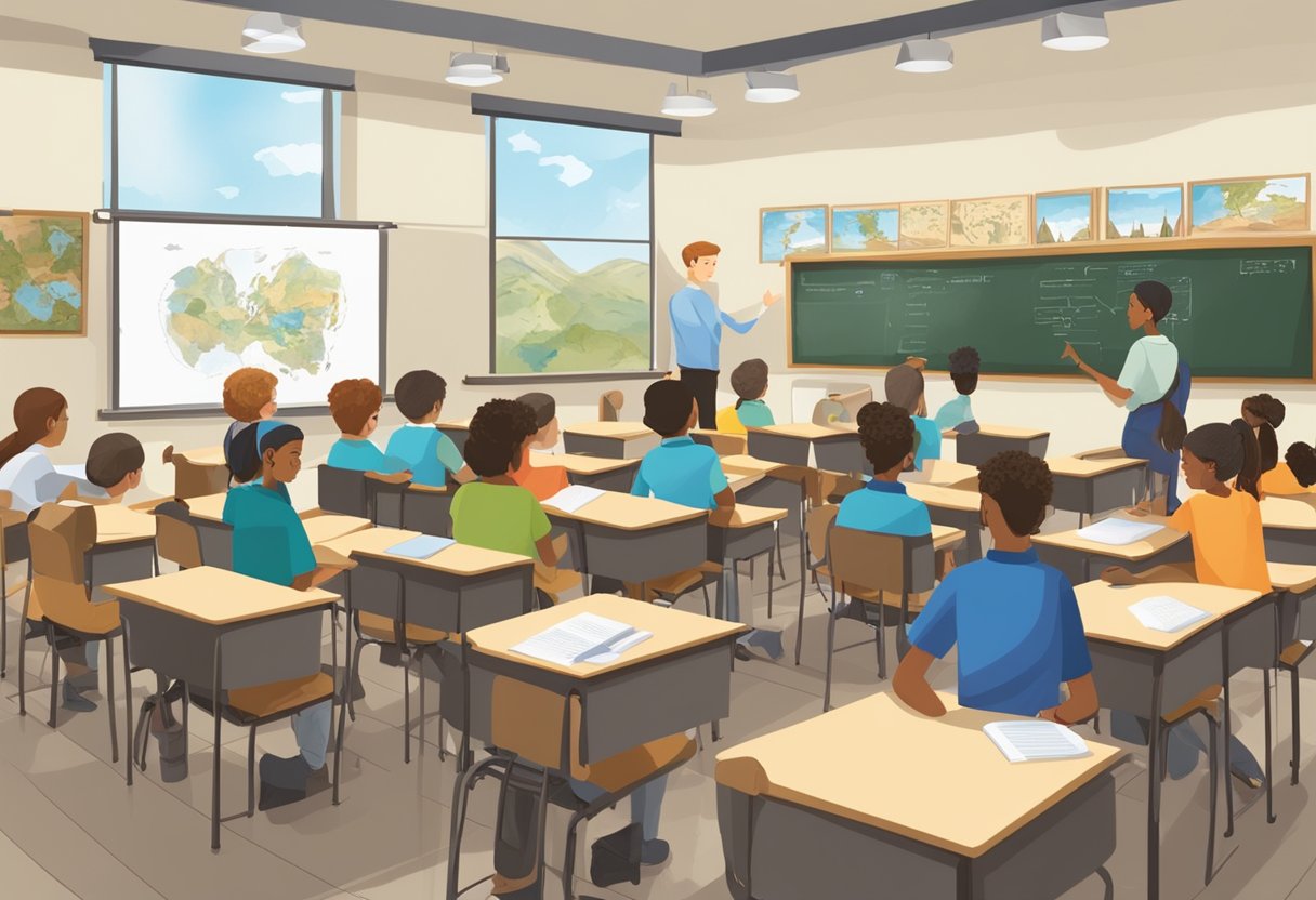 Ancient History Projects in Schools: Successful Case Studies Ancient History,Ancient Egypt,History LearningMole Ancient History Projects: A classroom with students engaged in hands-on projects about ancient history, displaying critical thinking and assessment strategies