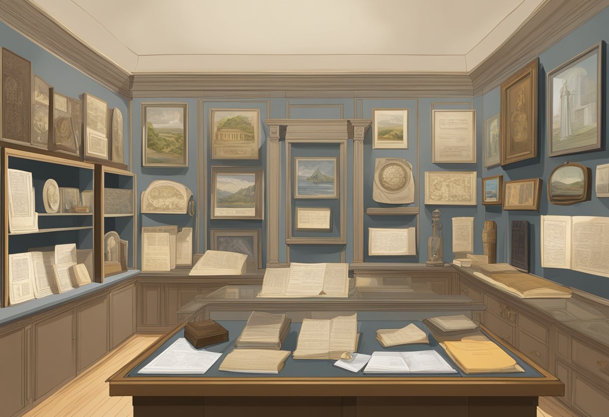 Comprehensive Guide to Modern History for Primary Students Modern History,History LearningMole A collection of historical artifacts and documents displayed in a modern museum setting
