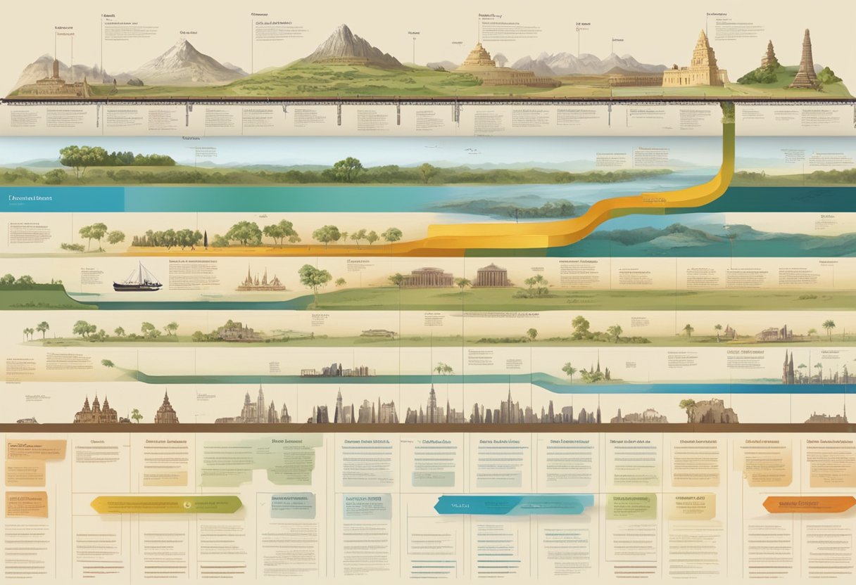 Comprehensive Guide to Modern History for Primary Students Modern History,History LearningMole A timeline of key historical events, from ancient civilizations to the present day, displayed in an organized and visually appealing manner