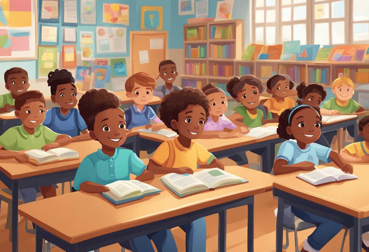Comprehensive Guide to Citizenship for Primary Students Citizenship for Primary Students,citizenship education,primary schools,rights and responsibilities LearningMole A group of diverse children sitting in a classroom, surrounded by colorful posters and books about citizenship and family
