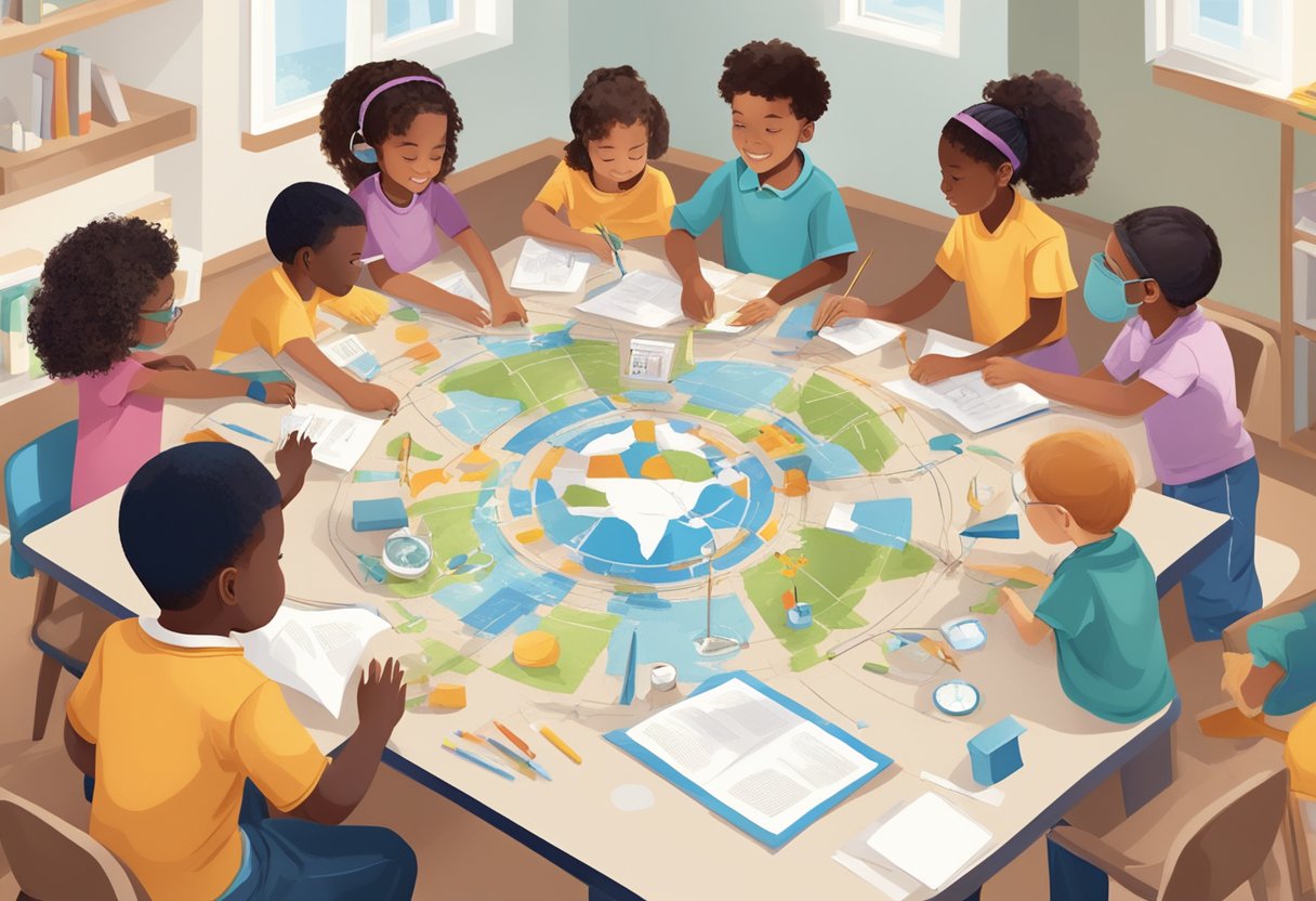 Comprehensive Guide to Citizenship for Primary Students Citizenship for Primary Students,citizenship education,primary schools,rights and responsibilities LearningMole A diverse group of children working together on a community project, surrounded by symbols of unity and collaboration