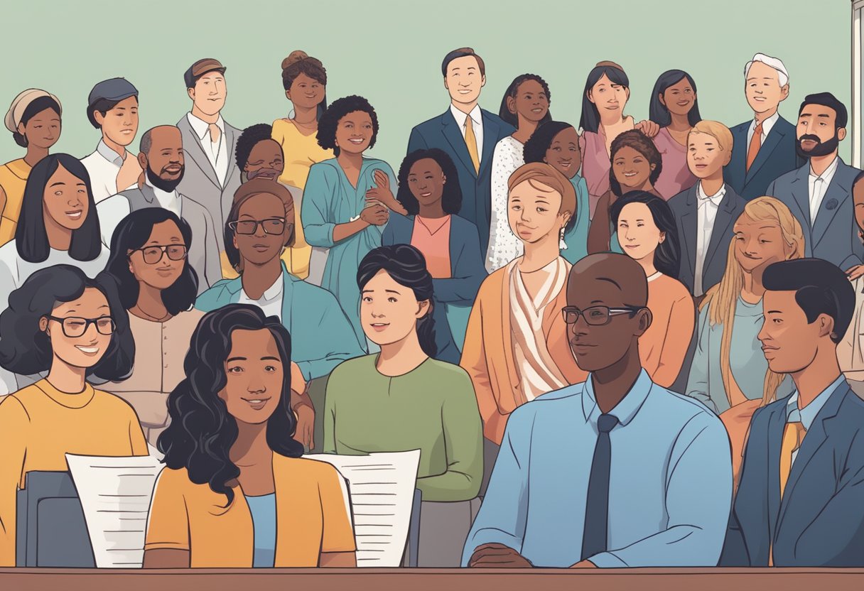 Citizenship: 7 Common Mistakes in Your Journey to Becoming a UK Citizen Citizenship LearningMole A diverse group of people experiencing significant life events, such as marriage, birth, and naturalization ceremonies, while learning about common citizenship mistakes
