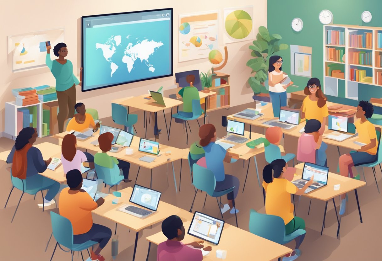 AI Solutions for Special Educational Needs: Tailoring Tech for Inclusive Learning Special Education,Special Needs LearningMole A group of diverse students engage with interactive technology in a classroom designed for special educational needs