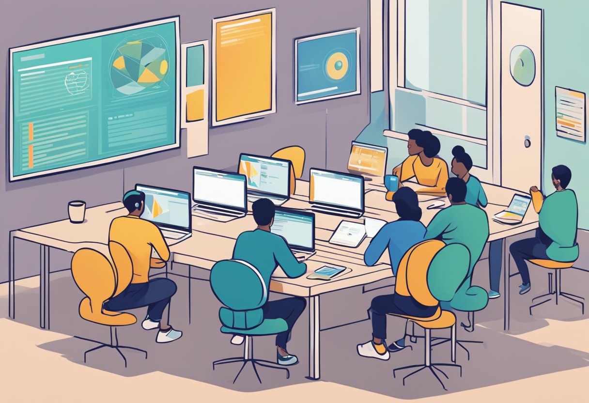 AI-Enhanced Phonics Learning: 12 Tools and Techniques for Modern Classrooms Phonics Learning,classroom,tech LearningMole An AI algorithm processes phonics data, while ethical guidelines and challenges are displayed in the background