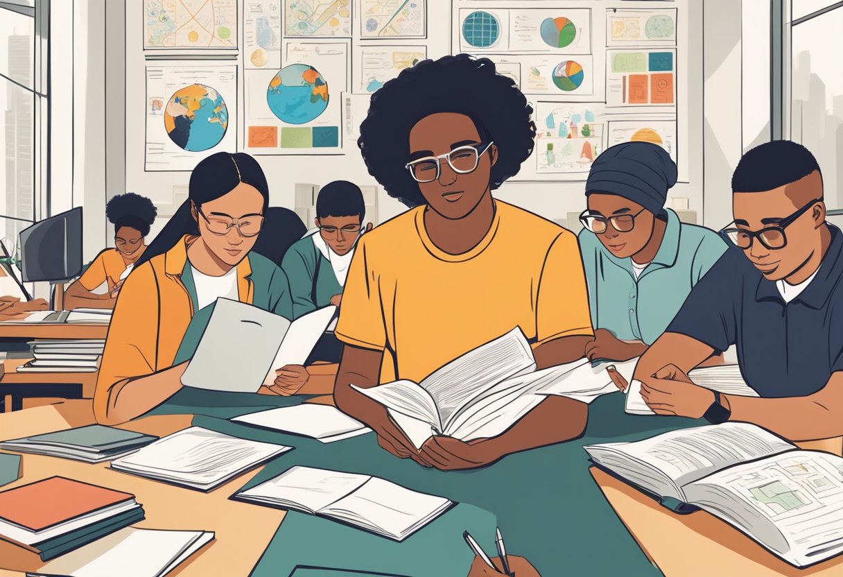 Cultural Diversity in Education: 15 Key Stats and the Vital Role in Student Success cultural diversity LearningMole A diverse group of students from various cultural backgrounds engaged in learning activities, surrounded by symbols of education and economic growth