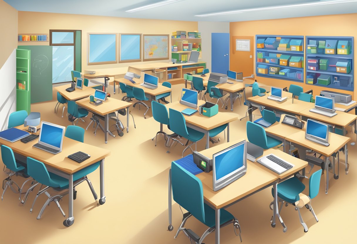 Emerging AI Technologies in Special Education: Transforming Learning for All Students AI technologies,Special Education LearningMole AI technologies: A classroom filled with diverse assistive technology devices and tools for students with special needs