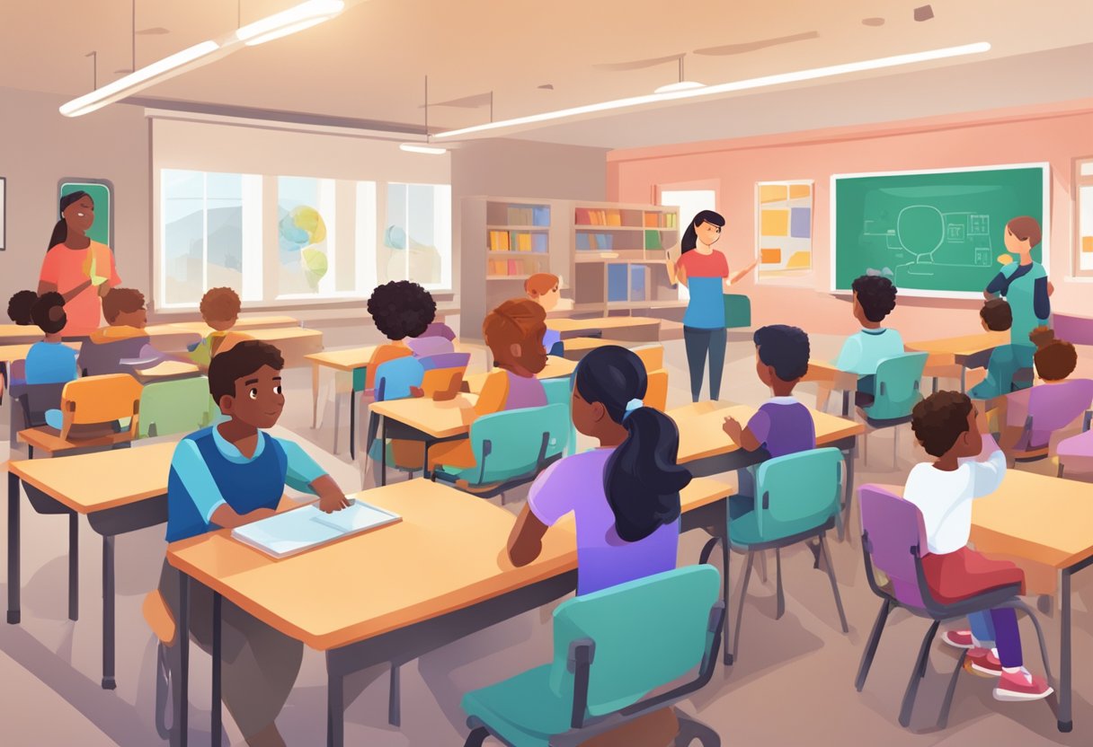 Emerging AI Technologies in Special Education: Transforming Learning for All Students AI technologies,Special Education LearningMole AI technologies: A classroom setting with diverse students engaged in interactive AI technology for special education
