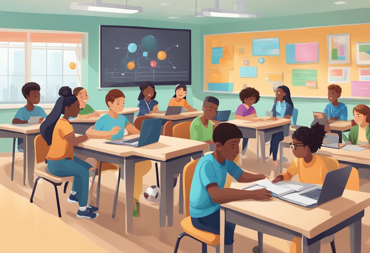 Emerging AI Technologies in Special Education: Transforming Learning for All Students AI technologies,Special Education LearningMole AI technologies: A classroom setting with diverse students engaging with AI technology, such as smart devices and interactive learning tools, to support their special education needs