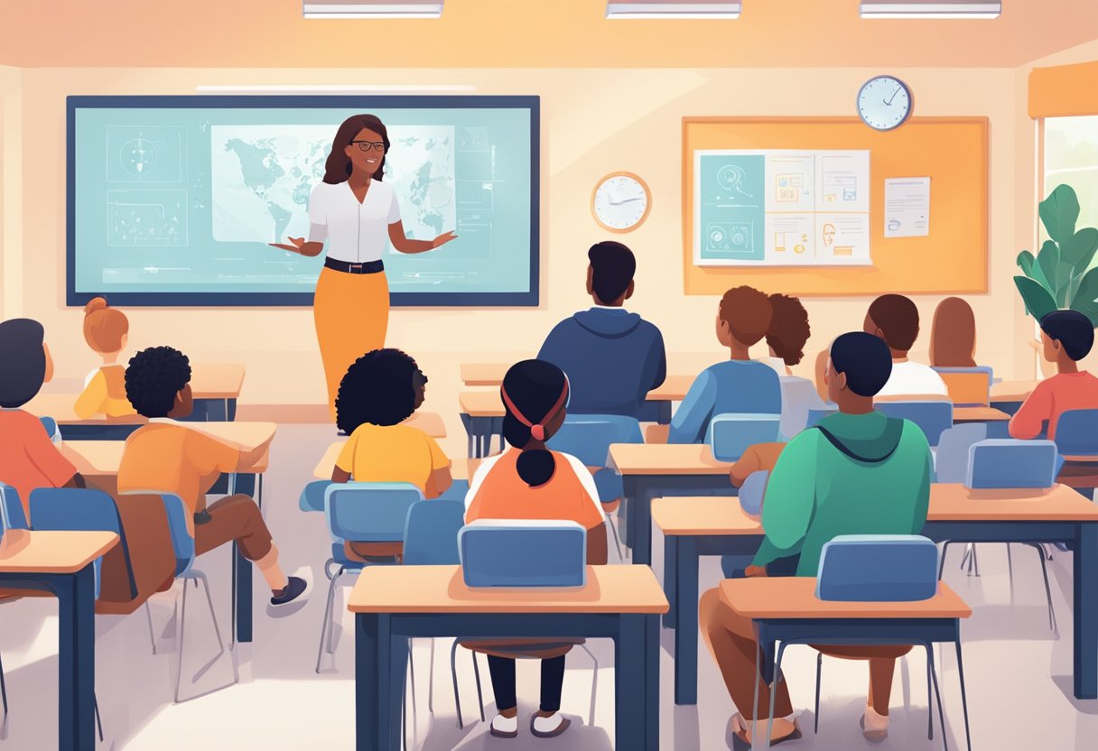 Emerging AI Technologies in Special Education: Transforming Learning for All Students AI technologies,Special Education LearningMole AI technologies: A classroom setting with diverse students and a teacher discussing emerging AI technologies in special education