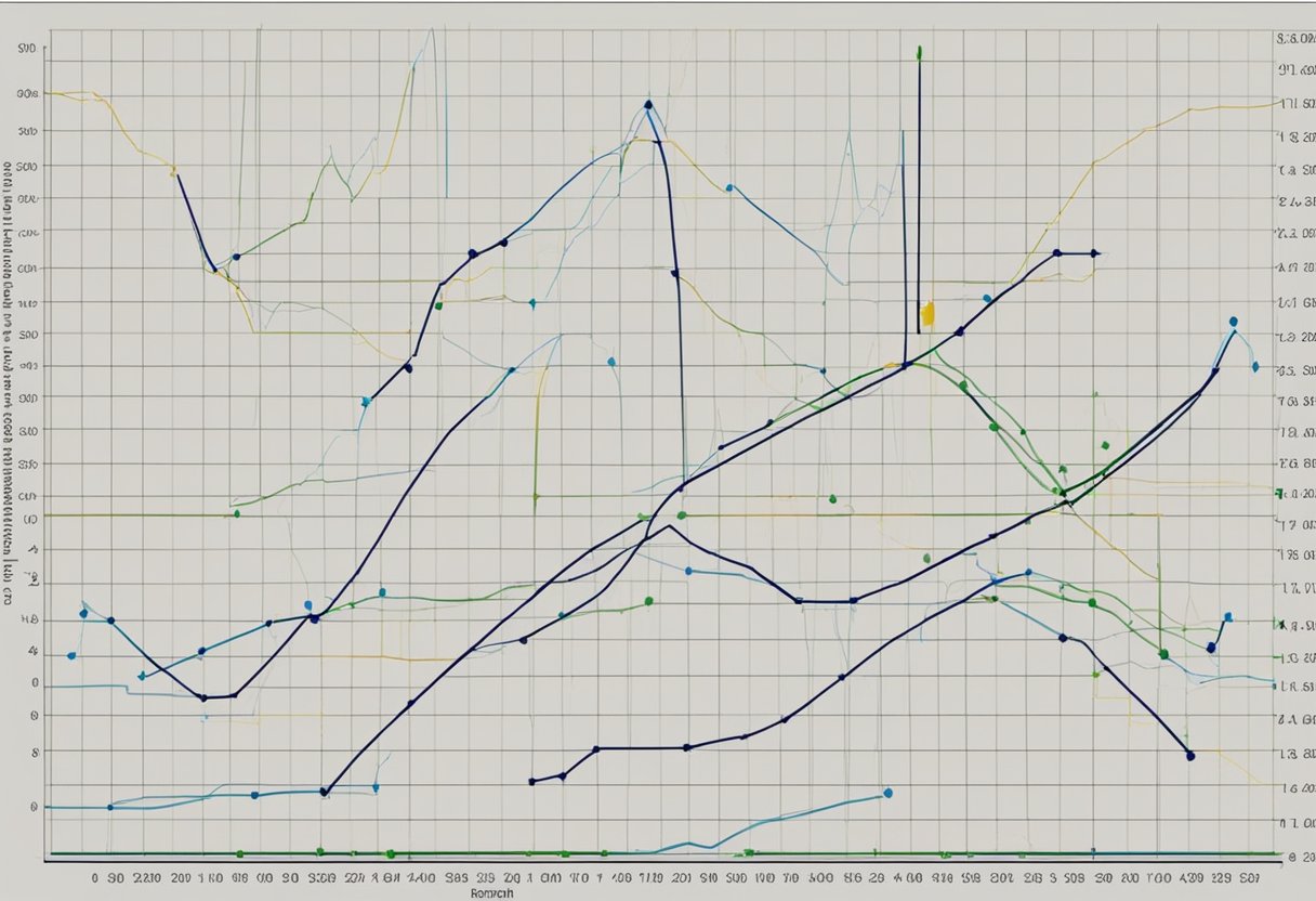 Assessment and Progress Tracking in Statistics and Probability: Friendly Guide to Monitoring Your Learning Journey Statistics and Probability,Statistics,Assessment LearningMole A chart showing the progress of statistics and probability skills over time, with various data points and trend lines