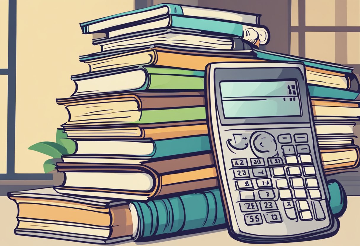 Assessment and Progress Tracking in Financial Literacy: Simple Ways to Measure Your Money Skills Financial Literacy,Assessment LearningMole A stack of books on financial literacy, a calculator, and a chart showing progress over time