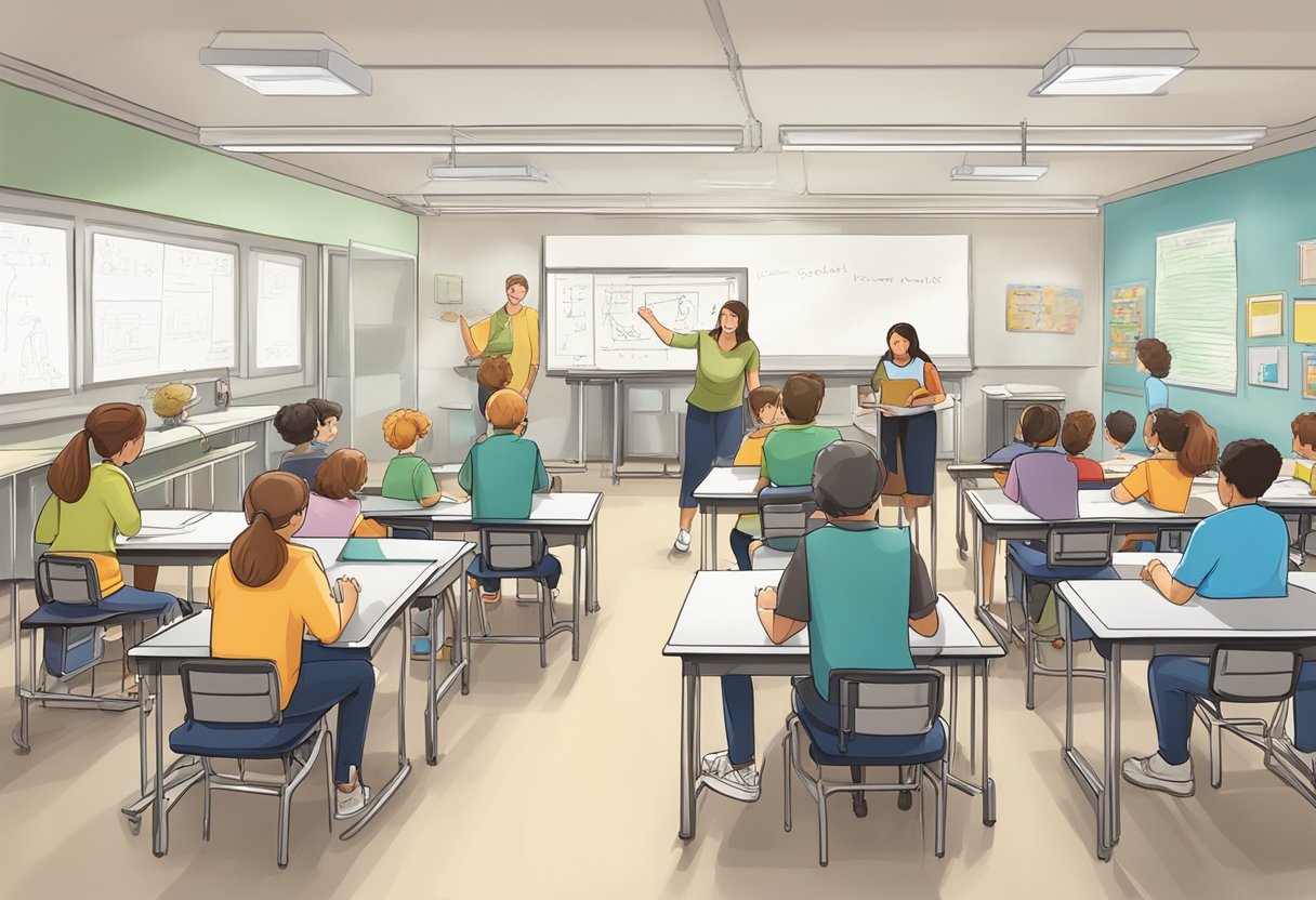Case Studies: Successful Physics Projects in Schools - Inspiring Young Scientists Physics Projects,education LearningMole A classroom setting with students engaged in hands-on physics experiments, with teachers facilitating discussions and guiding the projects