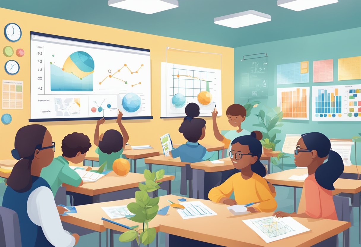 Case Studies: Successful General Science Projects in Schools Across the UK Science Project,Science LearningMole Science Projects: A classroom with students conducting science experiments, displaying charts and graphs, and engaging in discussions with their teacher