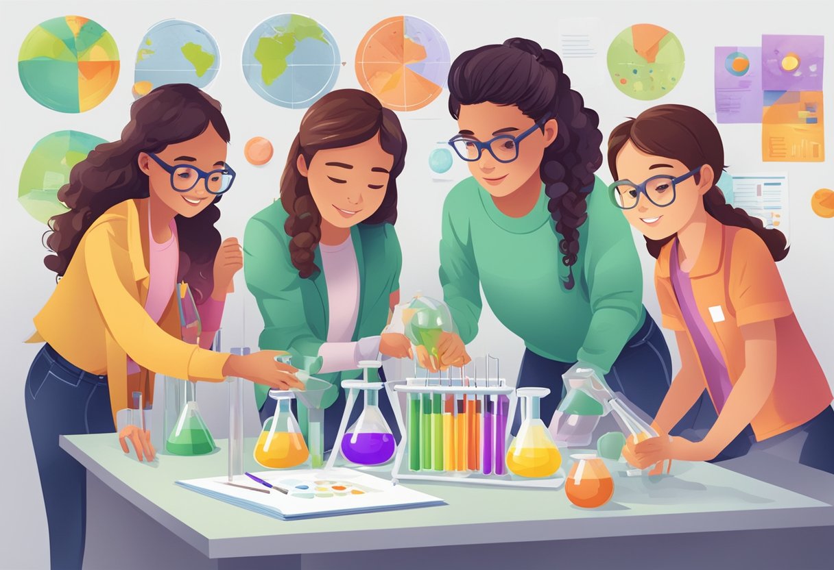 Comprehensive Guide to Biology for Primary Students: Exploring the Wonders of Life Science Together biology,Animals LearningMole biology: A group of young students engage in hands-on biology experiments, surrounded by colorful charts and interactive learning tools