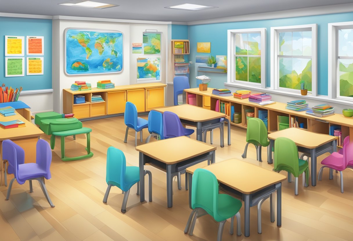 Interactive Biology Resources: Engaging Young Learners with Hands-on Activities for Primary Schools Biology resources,Biology LearningMole Biology resources: A colorful and vibrant classroom setting with various biology-related interactive resources such as models, charts, and diagrams displayed on the walls and tables