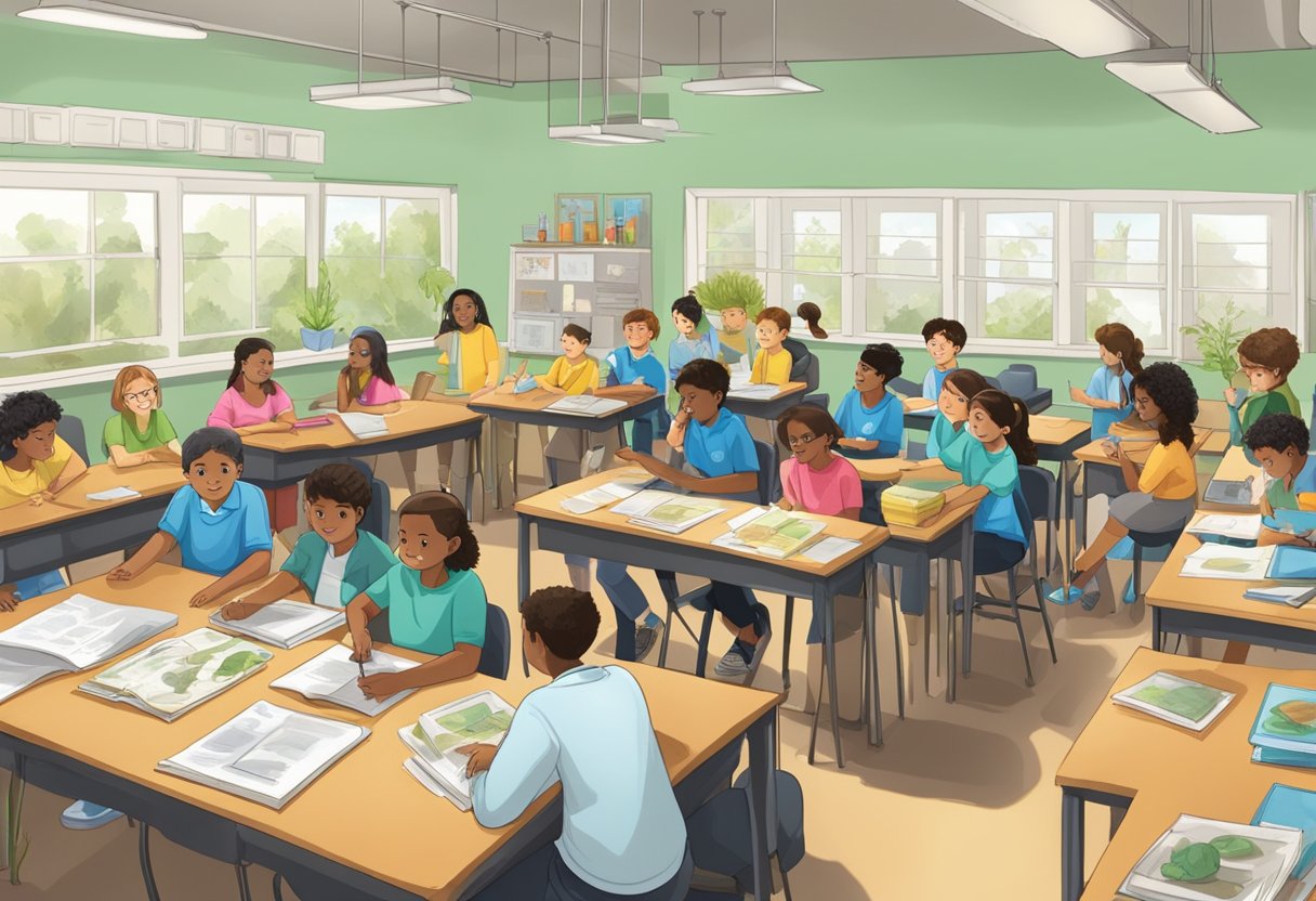 Case Studies: Successful Biology Projects in Schools - Inspiring Young Scientists Across the UK Biology project,biology LearningMole Biology project: A classroom filled with students conducting experiments, examining specimens, and presenting their biology projects to their peers and teachers