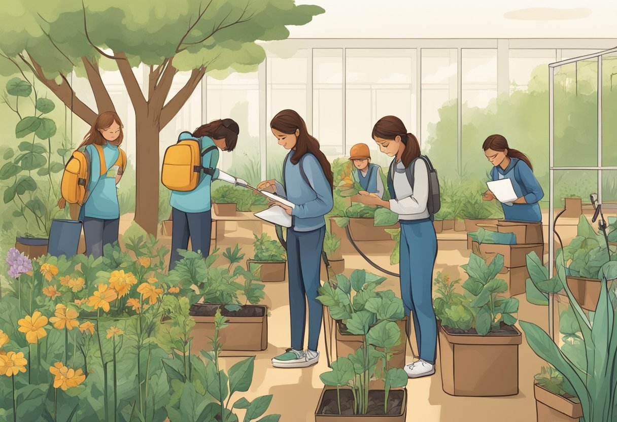 Case Studies: Successful Biology Projects in Schools - Inspiring Young Scientists Across the UK Biology project,biology LearningMole Biology project: A group of students are conducting experiments in a school garden, observing plant growth, and collecting data on local wildlife. They are using various tools and equipment to study ecology and the environment