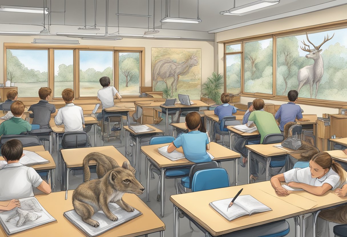 Advanced Human Body & Animals Techniques for Upper Primary Classes: Fun Learning Activities for Young Scientists Human Body,Animal,upper primary LearningMole Human Body: Anatomical diagrams of animals and advanced body techniques fill the classroom, with students eagerly studying and sketching